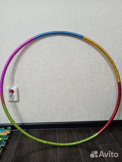 Обруч для худ. гимнастики, наколенники и скакалка