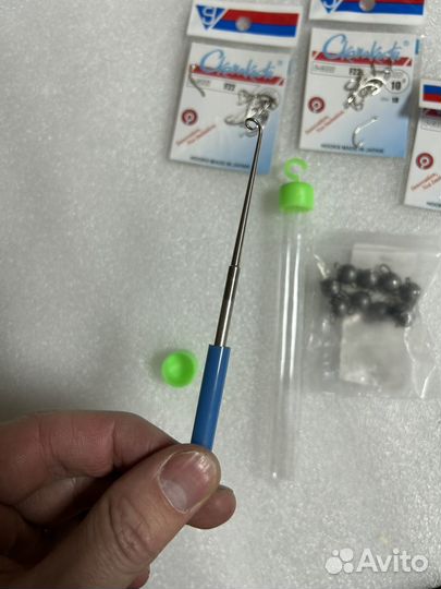 Комплект крючков,грузиков,экстрактор