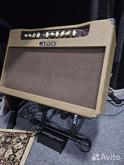 Ламповый гитарный комбоусилитель carvin 212 belair