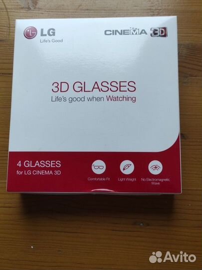 3d очки lg для кинотеатра и TV 4шт