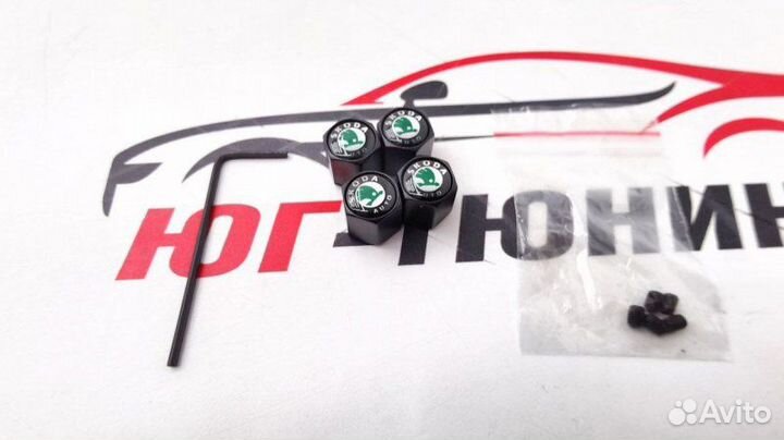 Колпачки на ниппель с анти кражей Skoda classic