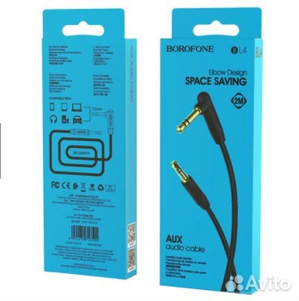 Кабель AUX audio BL4, 2 метра