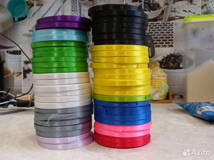 Атласная лента 6мм * 25 ярдов