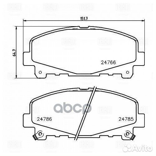 Колодки тормозные honda accord 07- диск. перед