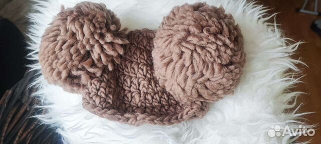 Вязаная шапочка для новорожденного, фотосъемки