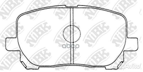 Колодки тормозные дисковые перед PN1470 NiBK