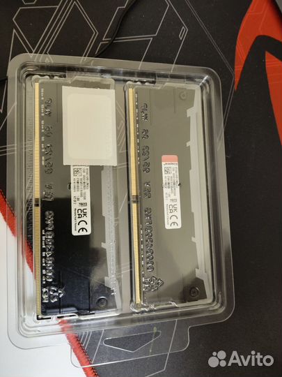 Озу Kingston DDR 4 32 gb (16gbx2) 3600 mhz cl 16