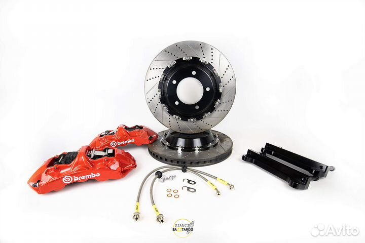 Тюнинг тормозов Audi S8 усиленные Brembo GT6 перед