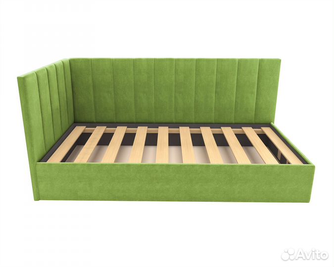 Кровать угловая Омер-500xy односпальная с матрасом