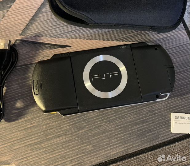 Sony PSP 1004 Piano Black 64gb 7500 игр (комплект)