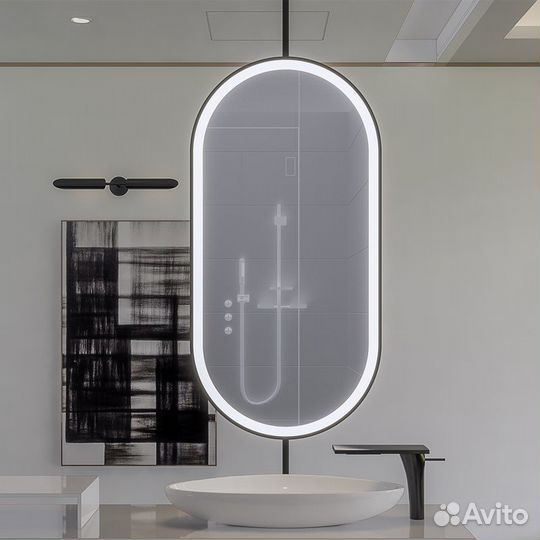 Зеркало подвесное с подсветкой