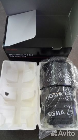 Объектив sigma 70-300 F4-5,6 DG makro