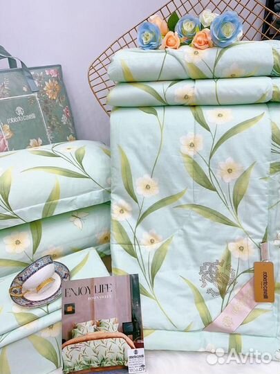 Постельное белье с готовым одеялом сатин