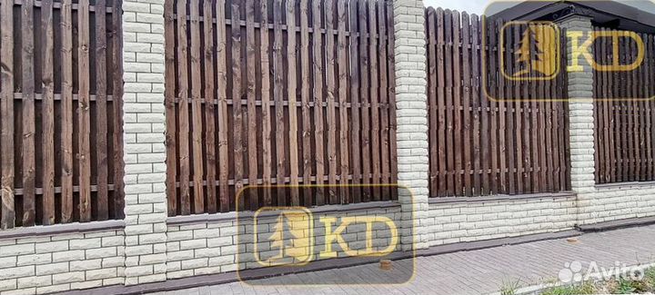 Штакетник для забора. Каменное дерево