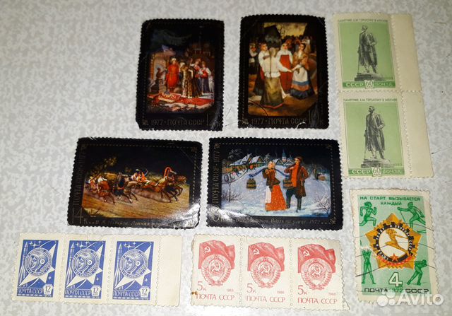 Почтовые марки, значки СССР