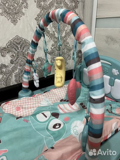 Развивающий коврик детский для новорожденных