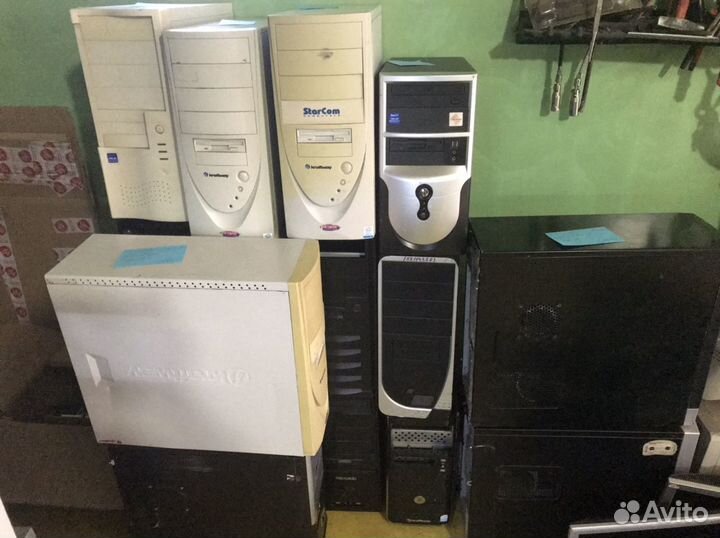 Компьютер системный блок с монитором