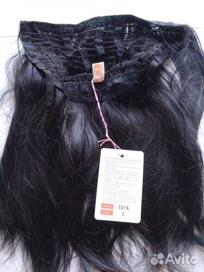 Шиньон,хвост накладной,парик черный, Новый