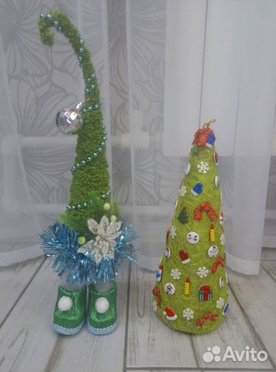 Игрушки на ёлку вязаные разные