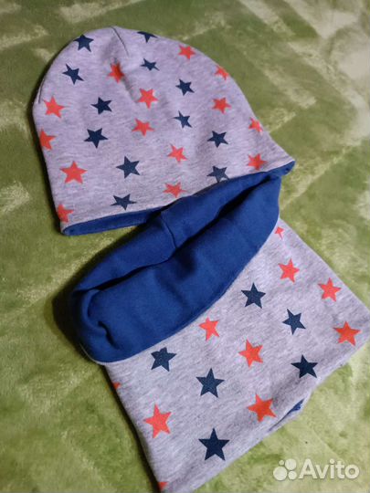 Комплект шапка и снуд