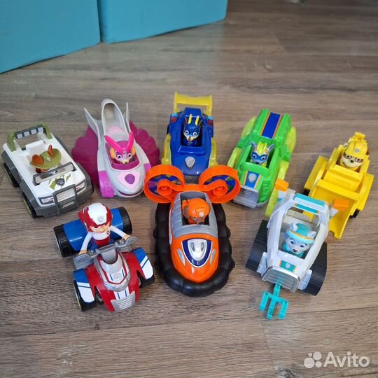 Щенячий патруль машинки с щенками