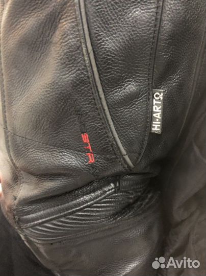 Мотоштаны кожанные мужские