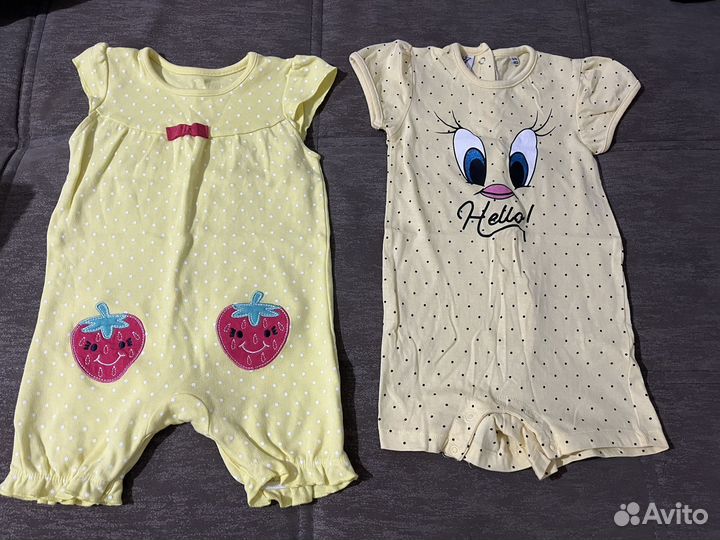 Пакет вещей на девочку от 6 месяцев до 1,5 лет