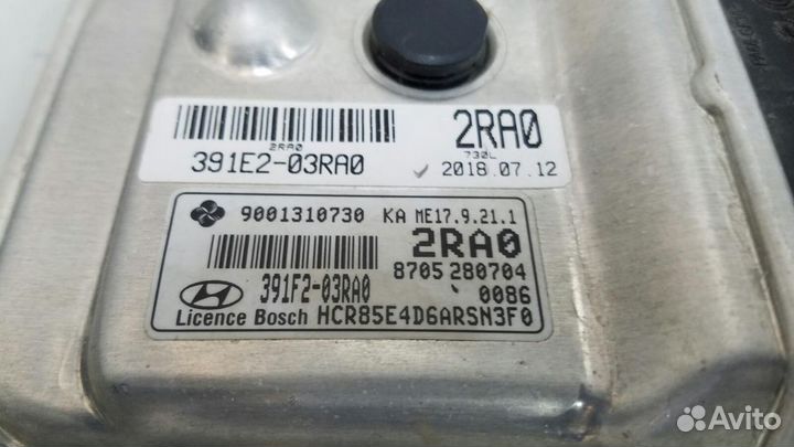 Блок управления двигателем двс эбу Hyundai Solaris