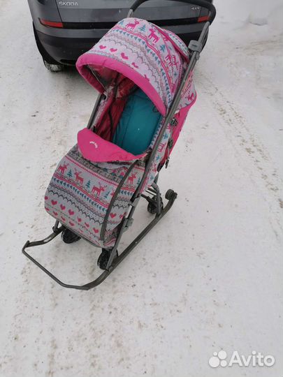 Детские санки коляска бу