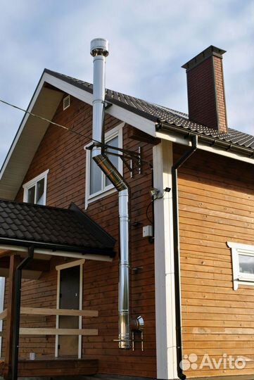 Сэндвич-труба Для Дымохода 180х250, L-1м