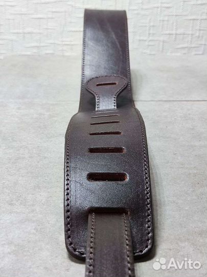 Кожаный гитарный ремень