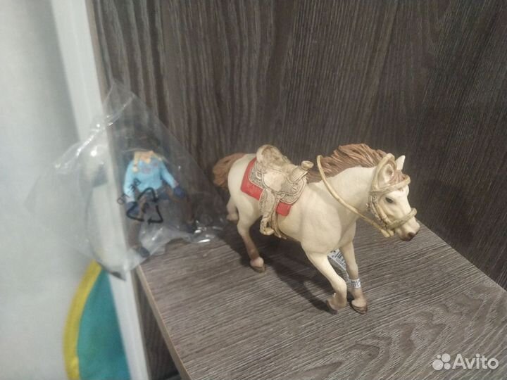 Schleich набор (белая лошадь и всадник)