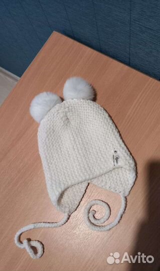 Шапочка зимняя детская на малыша новая