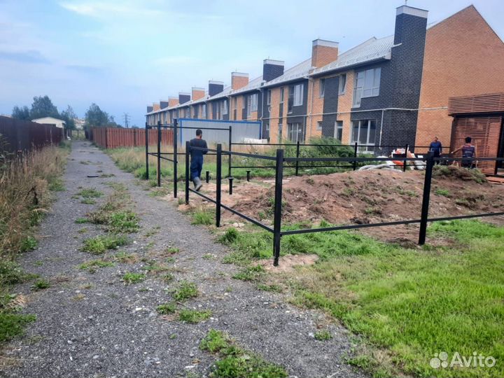 Каркас забора под ключ