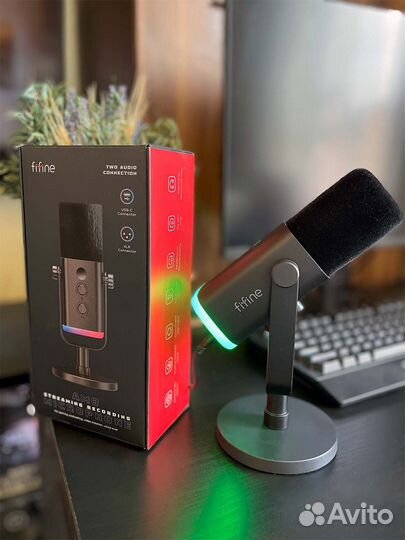 Микрофон динамический USB/XLR Fifine AM8 чёрный