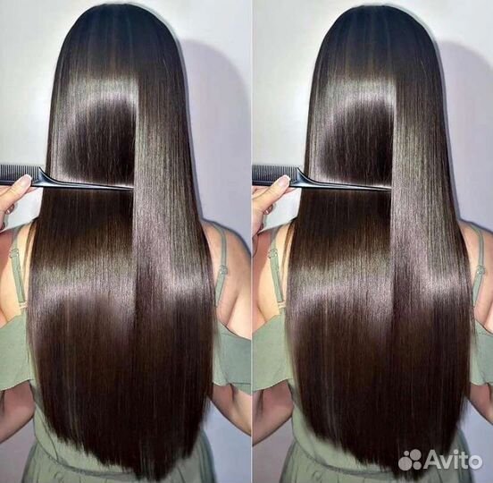 Кератиновое выпрямление волос