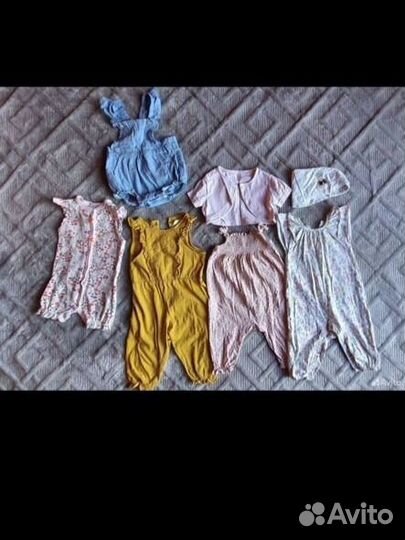 Пакет летних вещей на девочку 74-80