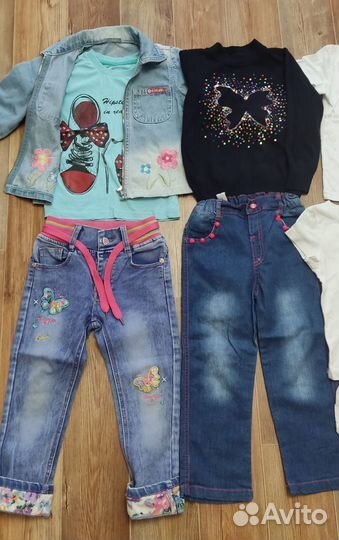 Детские вещи пакетом на девочку 104р
