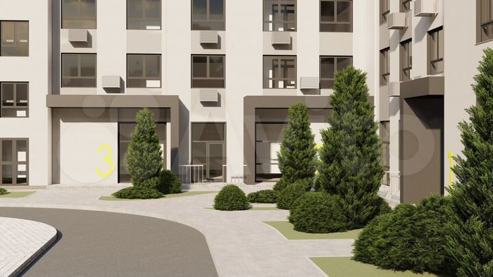 3-к. квартира, 68,4 м², 2/17 эт.