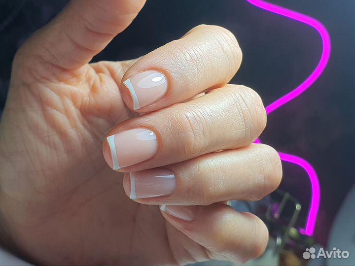 Маникюр наращивание на дому