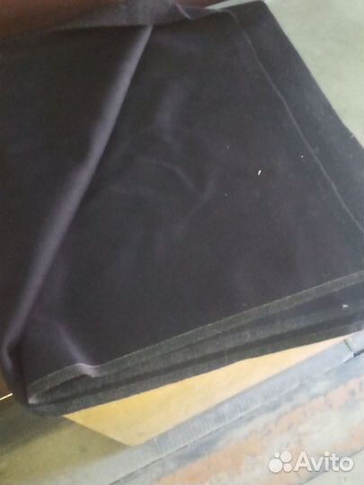 Ткань шинельная черного цвета