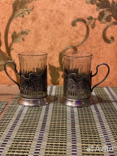 Подстаканник Советский космос со стаканом