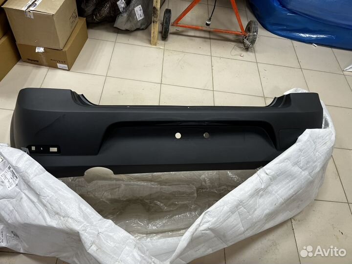 Бампер задний renault logan 1 фаза 2 некрашеный