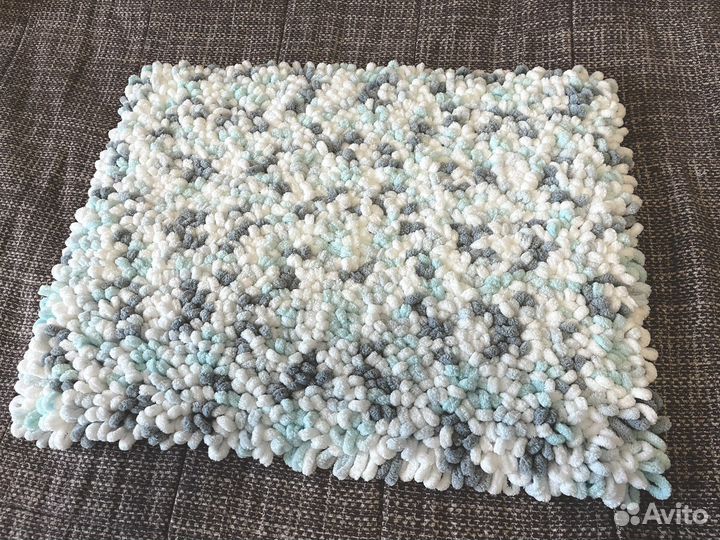 Плюшевый коврик 45*35 ручная работа