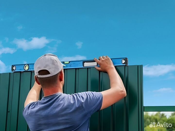 Забор из профлиста 2 м. 0,4 мм