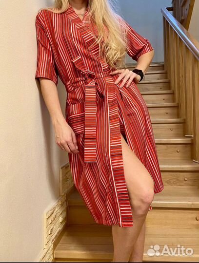 Халат женский шелковый