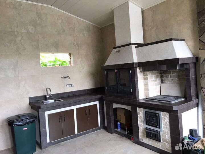 Модульная печь барбекю казан мангал