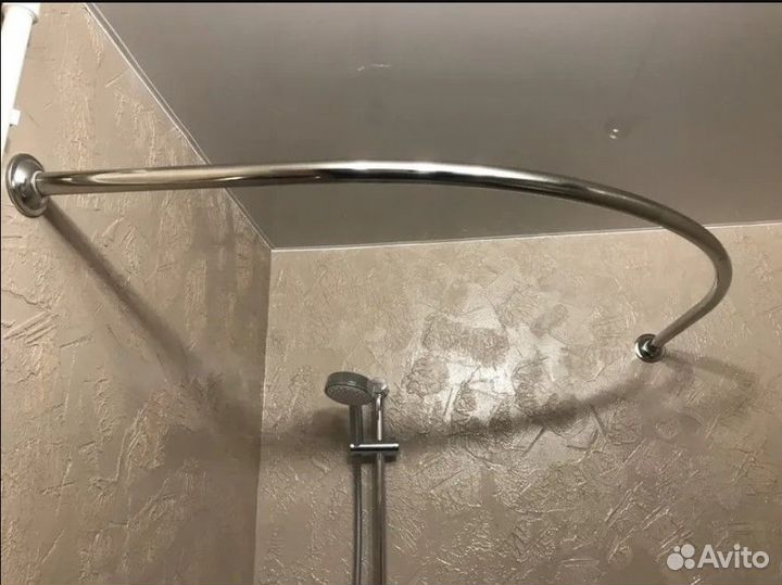 Карниз для душевой Полукруглый Угловой