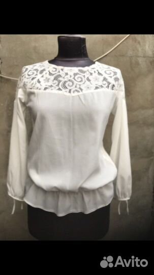 Блузка рубашка белая