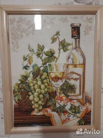 Картина вышитая крестом ручная работа